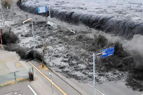 做梦梦到地震了 但没事：