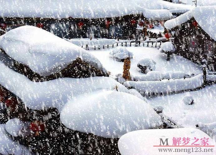 梦见大雪堆积如山：梦见树林里堆了很厚的雪