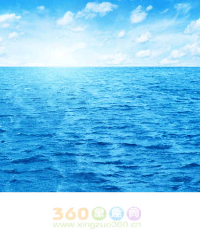 梦见碧蓝清澈的大海,有高高的海浪