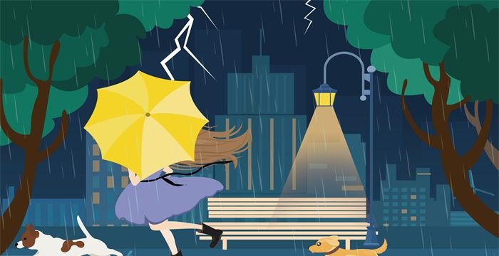 女人梦见自己淋着雨跑图1