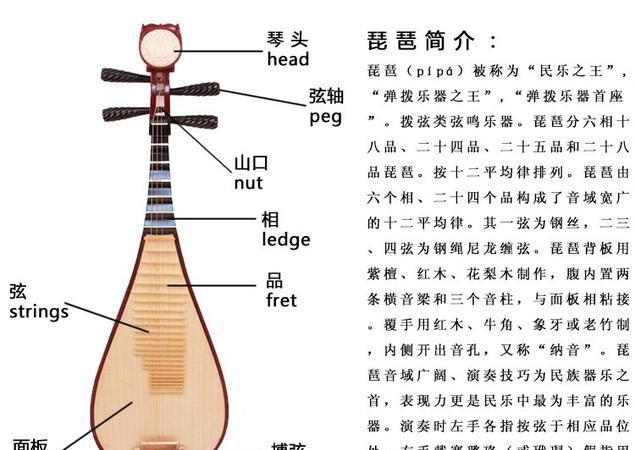 琵琶顶部的弦轴作用是什么