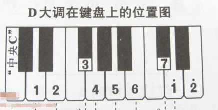 电子琴指法口诀 示意图,电子琴指法练习简谱图3
