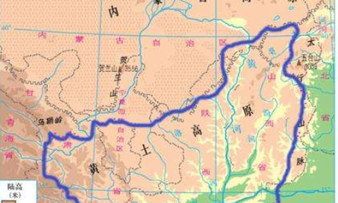 黄土高原的范围,黄土高原的位置和范围示意图图2