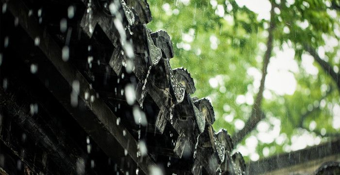 梦见下雨屋里漏雨图1