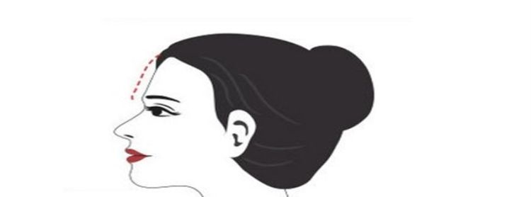 额头高低的区别，女人面相图解破解额头的秘密高额头图2