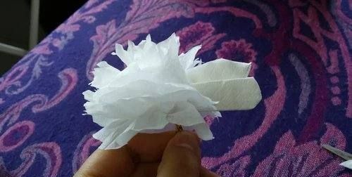 小白花怎么做 用纸,怎么折扫墓时用的小白花纸图18