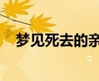 梦见死去的亲人是什么意思是什么兆头