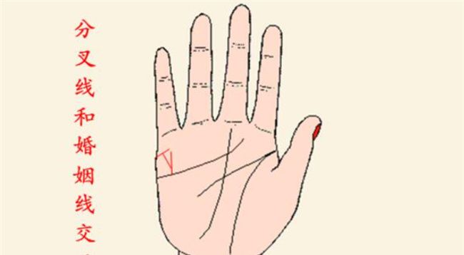 女人手掌纹路图解右手婚姻线 婚姻线清楚一生挚爱一人手相分析婚姻图1