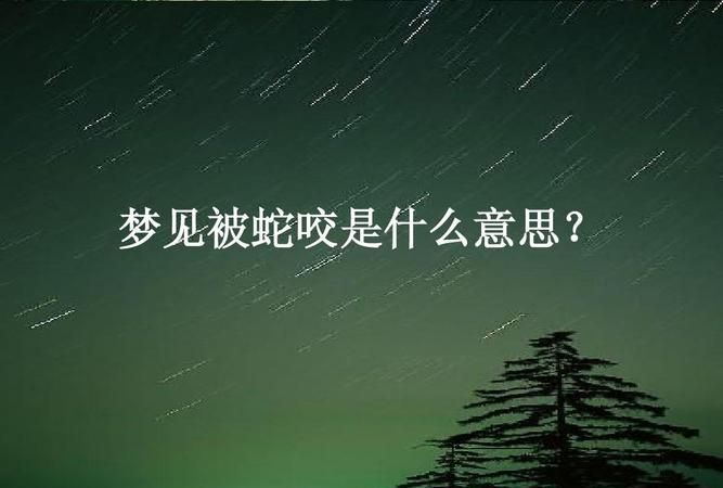 梦见抓蛇被蛇咬是什么意思 周公解梦