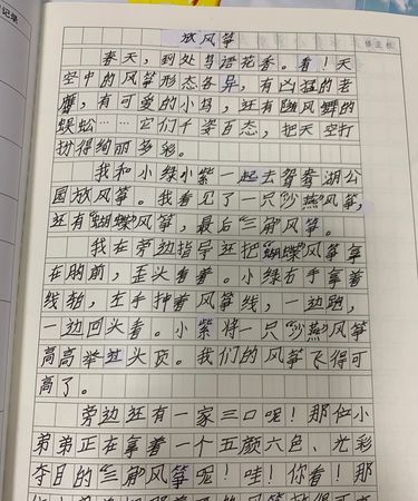 放风筝的作文怎么写小学三年级下册