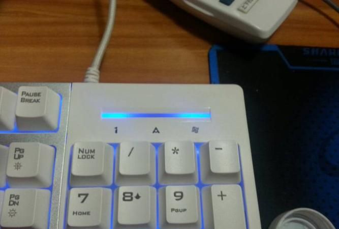 键盘上面的三个亮灯代表什么意思呢图片