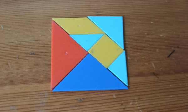 七巧板拼六边形,七巧板去掉一块拼成一个六边形怎么拼图14