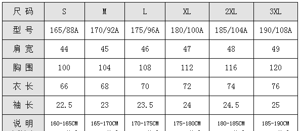 170 88a,7088A是多大码的衣服图5