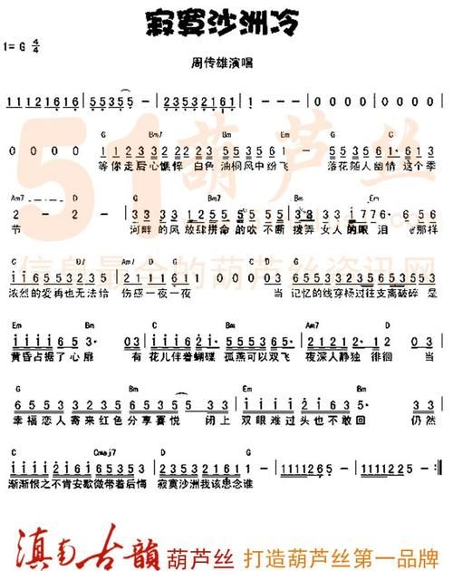 《寂寞沙洲冷》歌词完整版