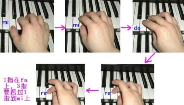 左手钢琴指法图解
