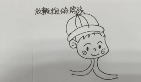 小孩放鞭炮简笔画,春节小孩放鞭炮简笔画 小女孩图5