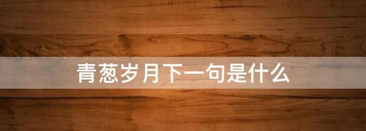 莫问浮生短与长青葱岁月已沧桑啥意思