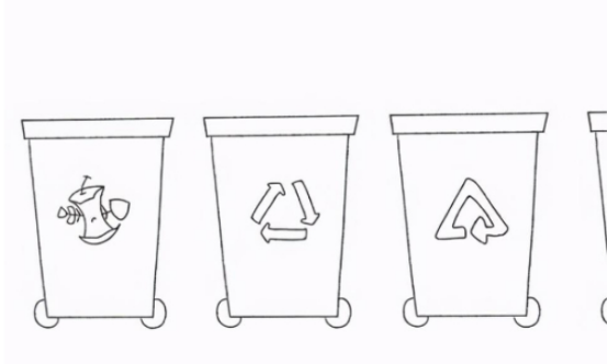 垃圾桶怎么画 卡通,六种垃圾桶怎么画图25
