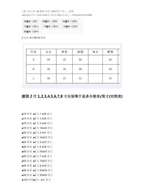 英寸跟厘米的单位换算