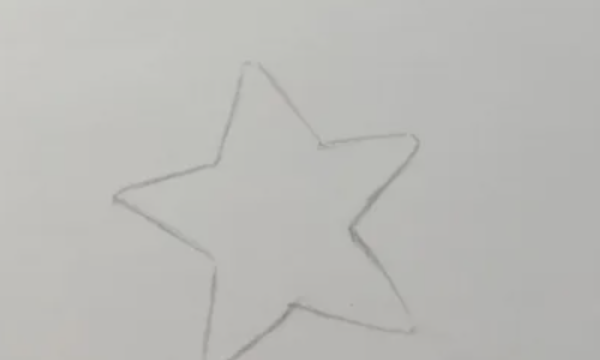 五角星的画法 简笔画,简笔画画繁星的书皮图7