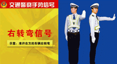 变道信号的警察手势,交警手势大全及解释图11